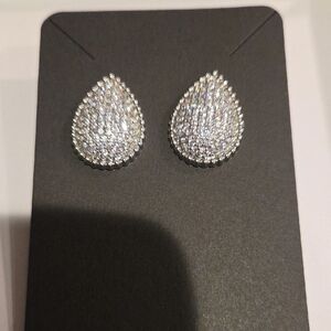 Elegant Silver Teardrop Earrings